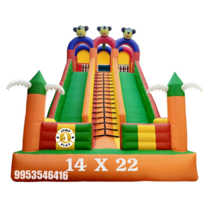3 Line Inflatable Slide Bouncy