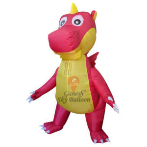 Dinosaur Cartoon Character Walking