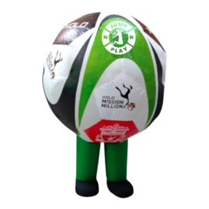 Cartoon Character Air Walking Football