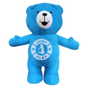 Inflatable Furr Mascot Teddy Bear Blue