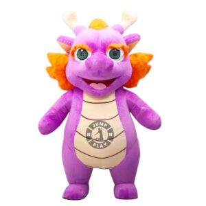 Dragon Inflatable Fur Mascot Costume